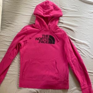 Pink North Face hoodie